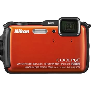 Nikon COOLPIX AW120 防水デジタルカメラ Nikon COOLPIX AW120 Waterproof Digital Camera (Orange) 26467 B&H